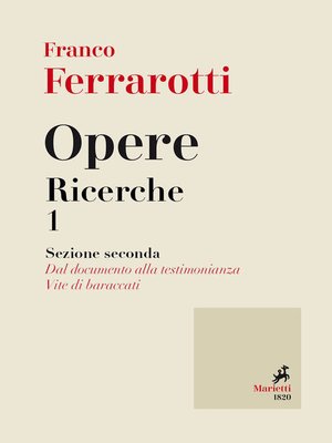 cover image of Opere. Ricerche 1
